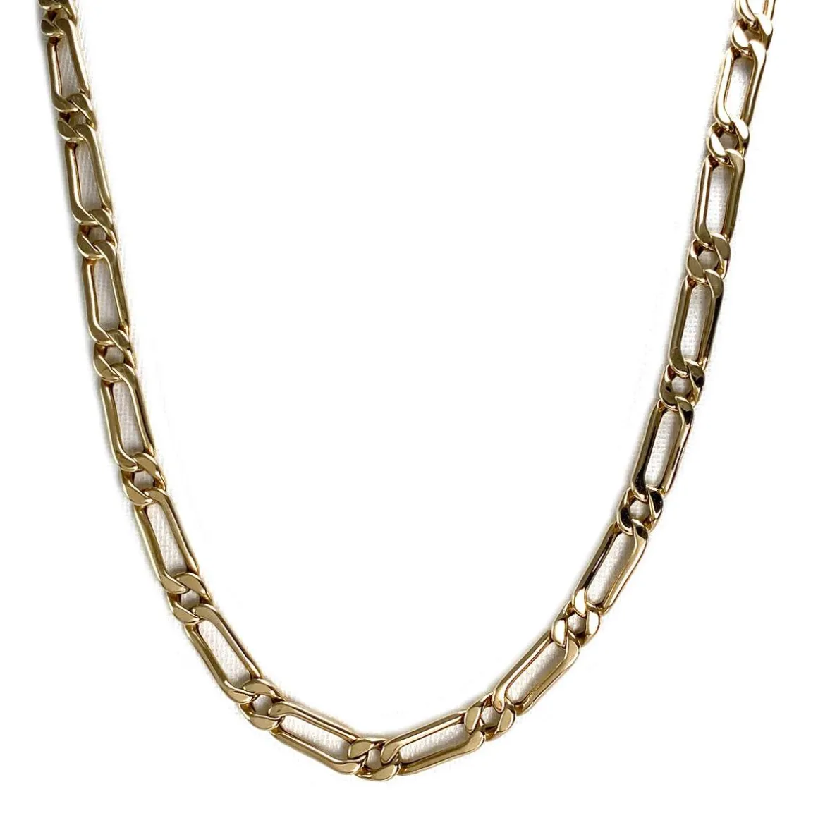 Collier d'occasion or 750 jaune maille cheval et alternée 52.5cm