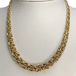 Collier d'occasion or 750 jaune maille fantaisie