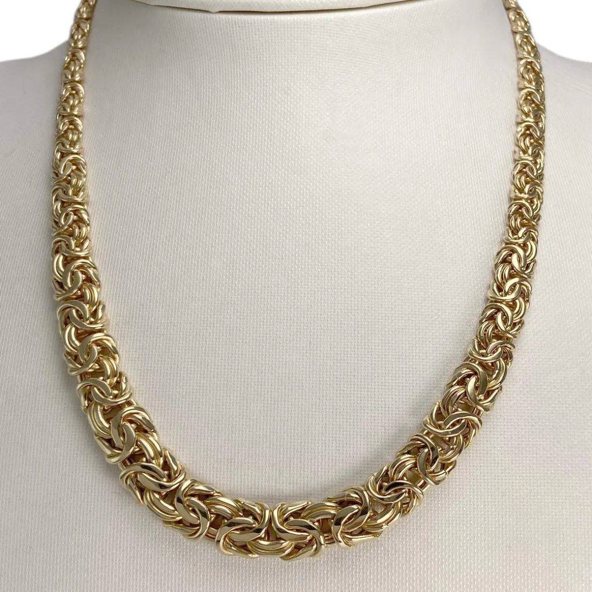 Collier d'occasion or 750 jaune maille fantaisie