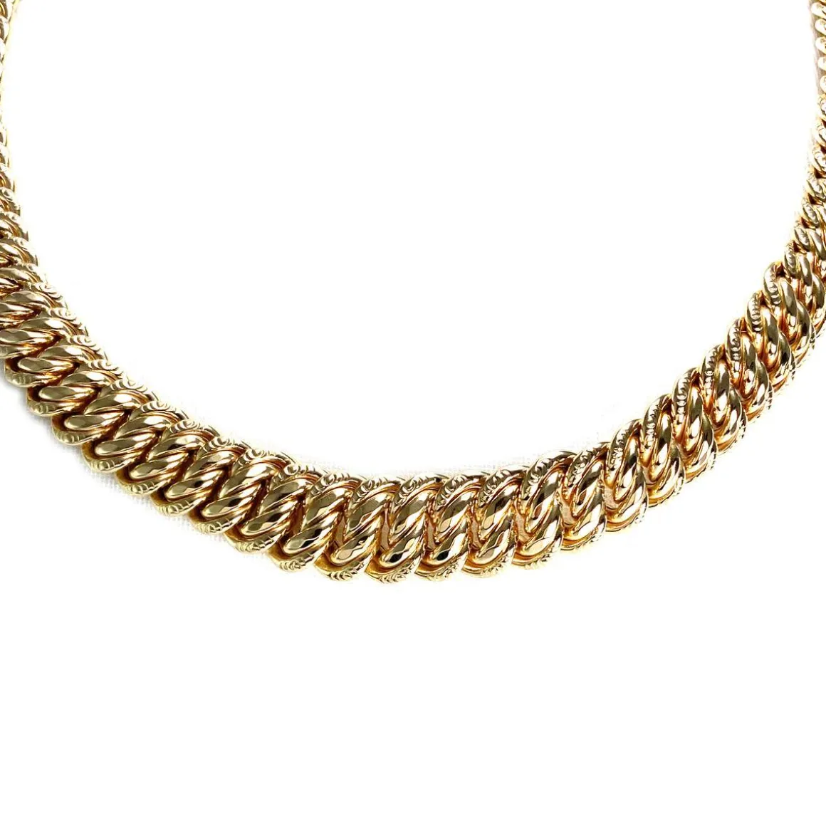 Collier d'occasion or 750 jaune maille américaine