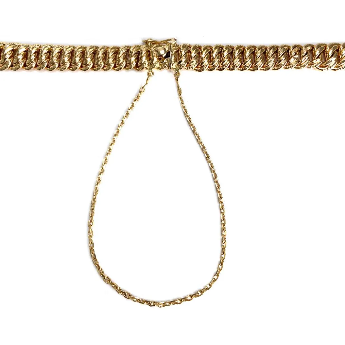 Collier d'occasion or 750 jaune maille américaine