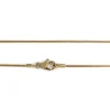 Collier d'occasion or 750 jaune maille serpent diamant saphirs