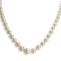 Collier d'occasion or 750 jaune perle de culture du japon