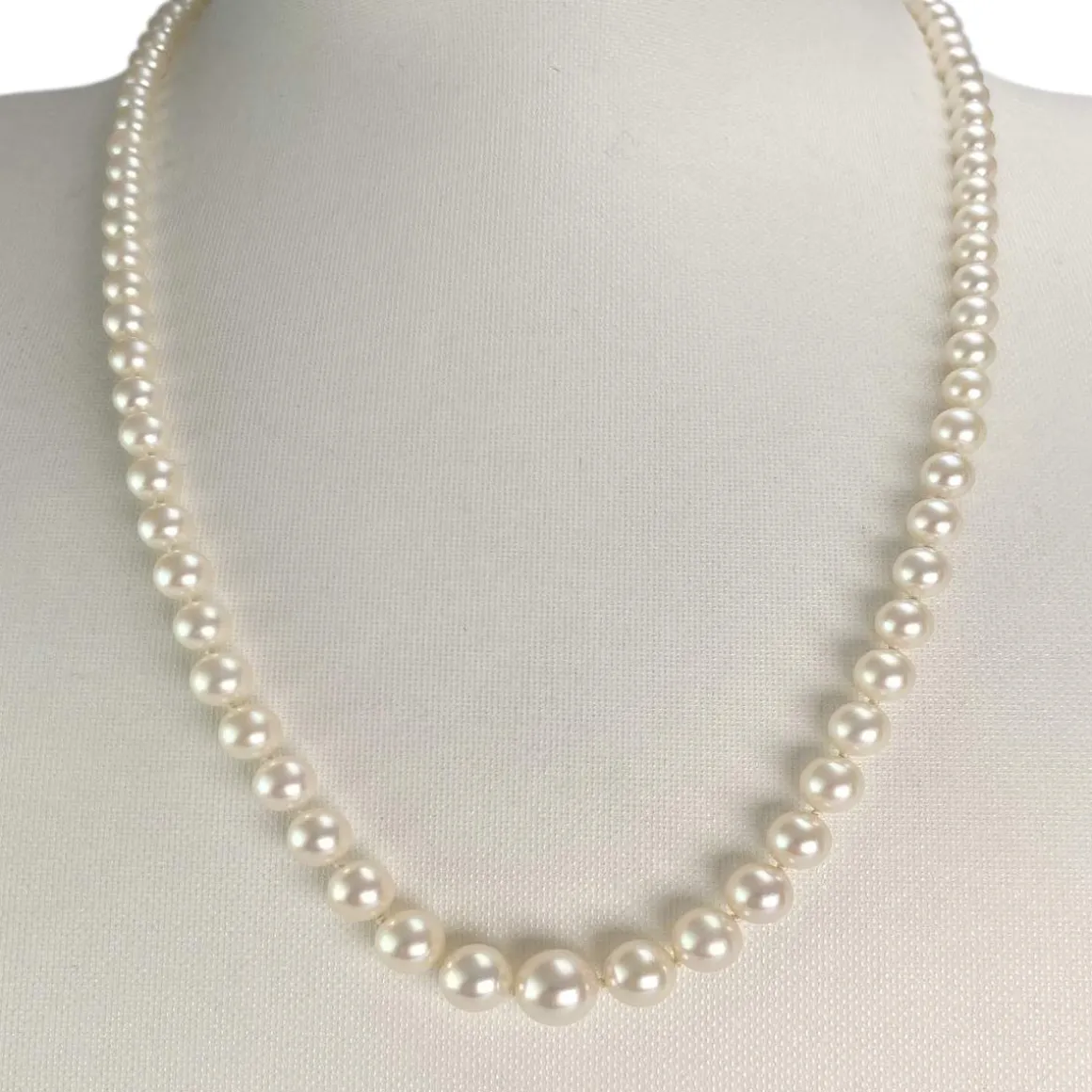 Collier d'occasion or 750 jaune perles de culture