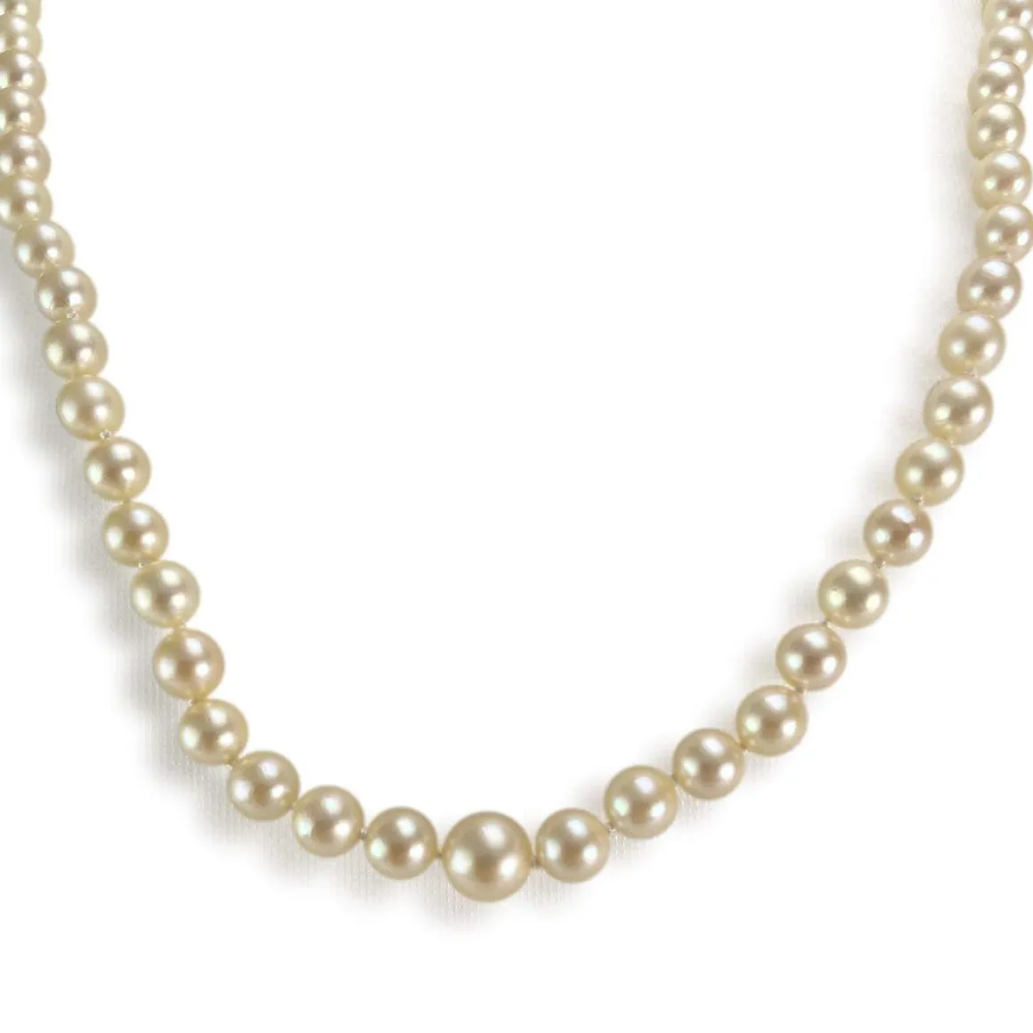 Collier d'occasion or 750 jaune perle de culture