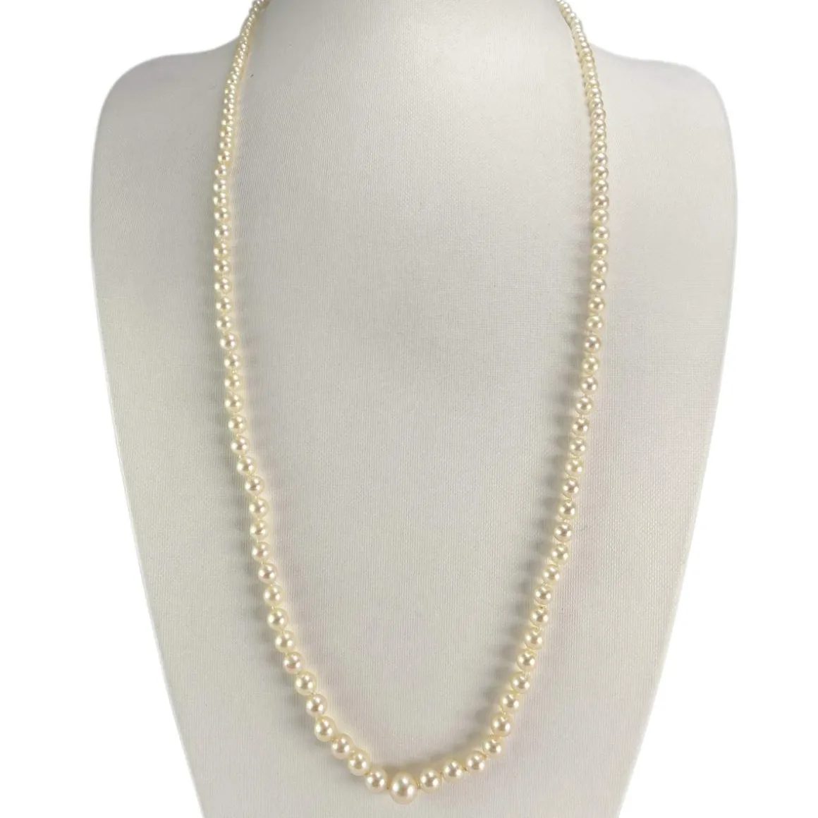 Collier d'occasion or 750 jaune perle de culture