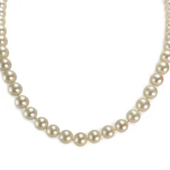 Collier d'occasion or 750 jaune perle de culture du japon