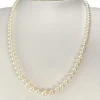 Collier d'occasion or 750 jaune perle de culture du japon