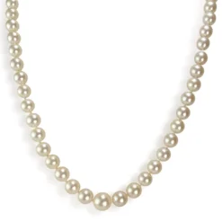 Collier d'occasion or 750 jaune perle de culture du japon