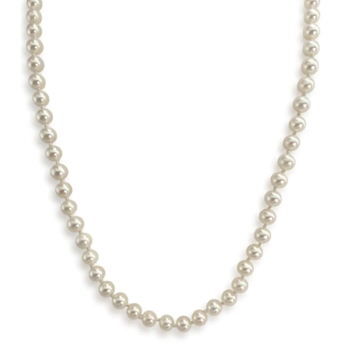 Collier d'occasion or 750 jaune perles de culture du Japon 58 cm