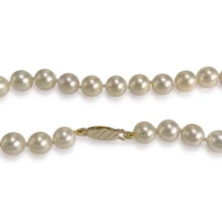 Collier d'occasion or 750 jaune perles de culture du japon 47 cm.