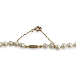 Collier d'occasion or 750 jaune perle de culture 42cm