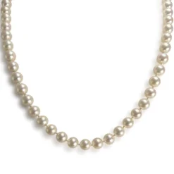Collier d'occasion or 750 jaune perle de culture du japon