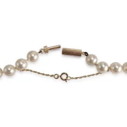 Collier d'occasion or 750 jaune perle de culture du japon