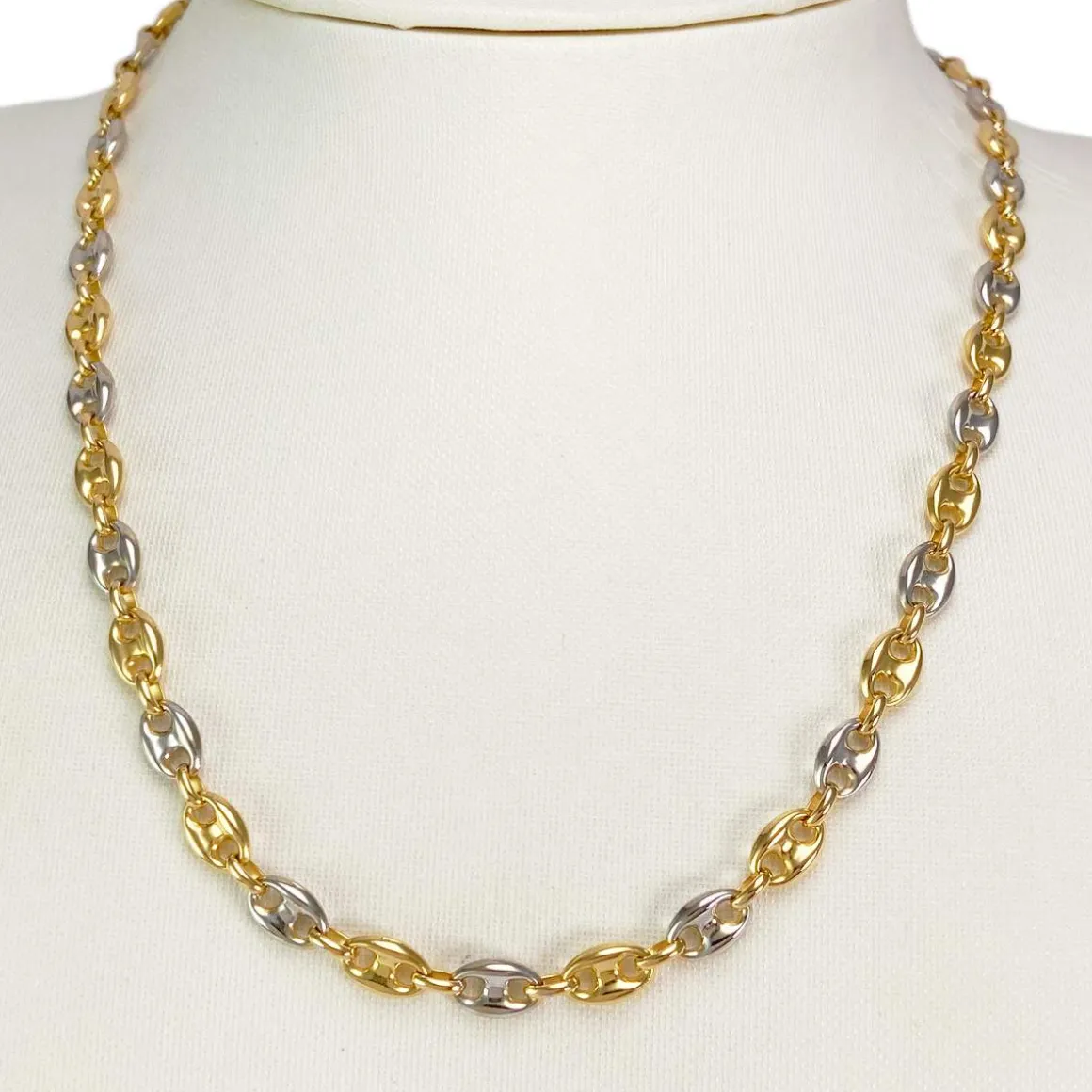 Collier d'occasion or 750 jaune § rhodié