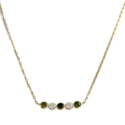 Collier d'occasion or 750 jaune zirconias
