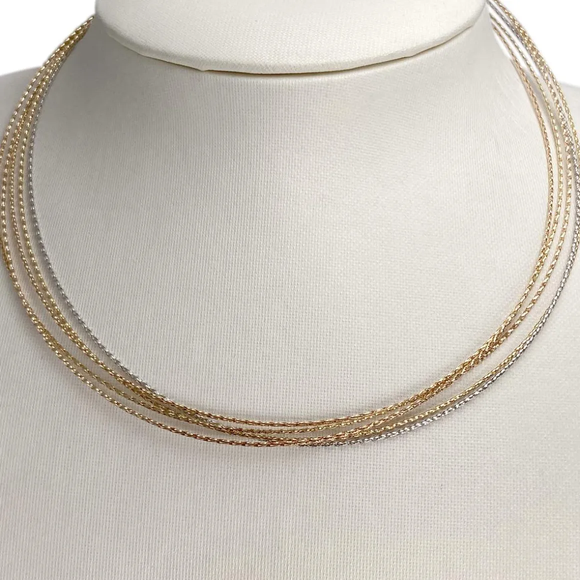 Collier d'occasion 3 ors 750 fantaisie