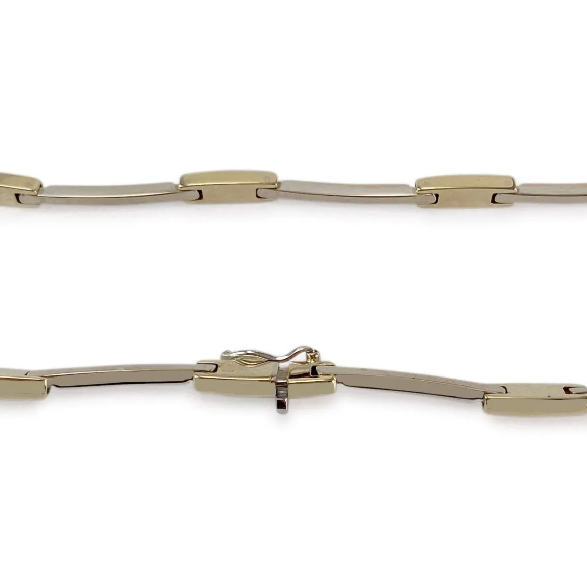 Collier d'occasion 2 ors 750 maille fantaisie