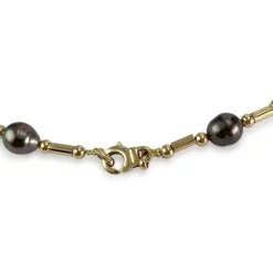 Collier d'occasion or 750 2 tons perle de tahiti