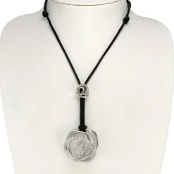 Collier Grisogono d'occasion en or blanc 750, diamants