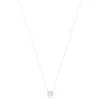 Collier or banc 375, perle de culture de Chine, diamants. Longueur 45 cm.