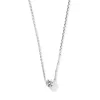 Collier or 750 blanc diamant 42 cm