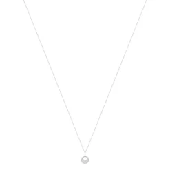 Collier or blanc 375 diamants 42 cm