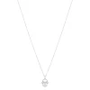 Collier or blanc 375 diamants 45 cm
