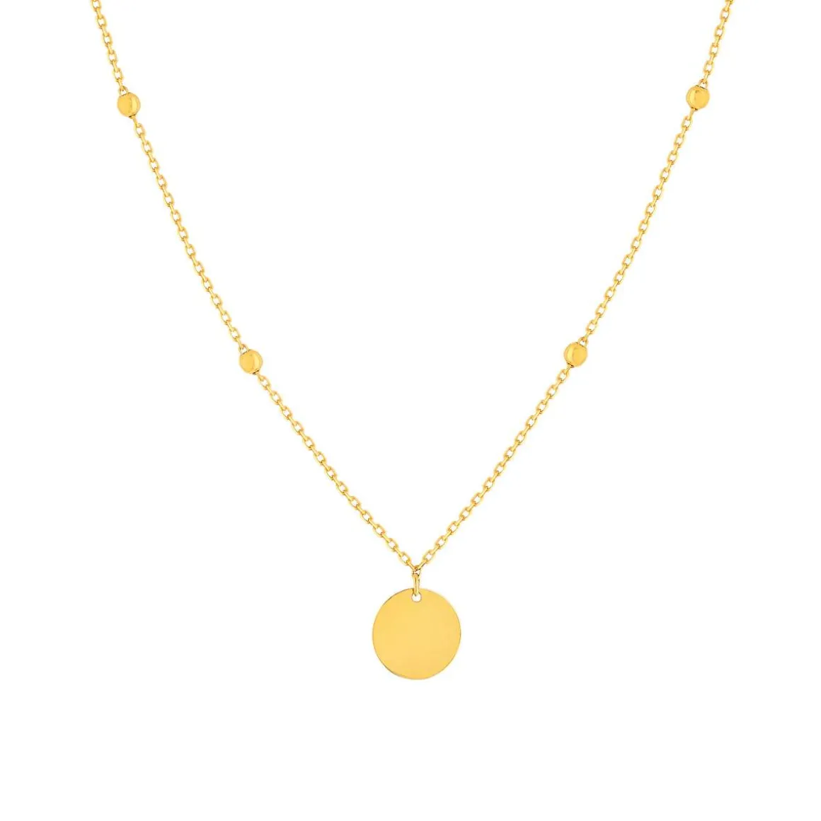 Collier or 375 jaune