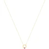 Collier or 375 jaune améthyste 45 cm