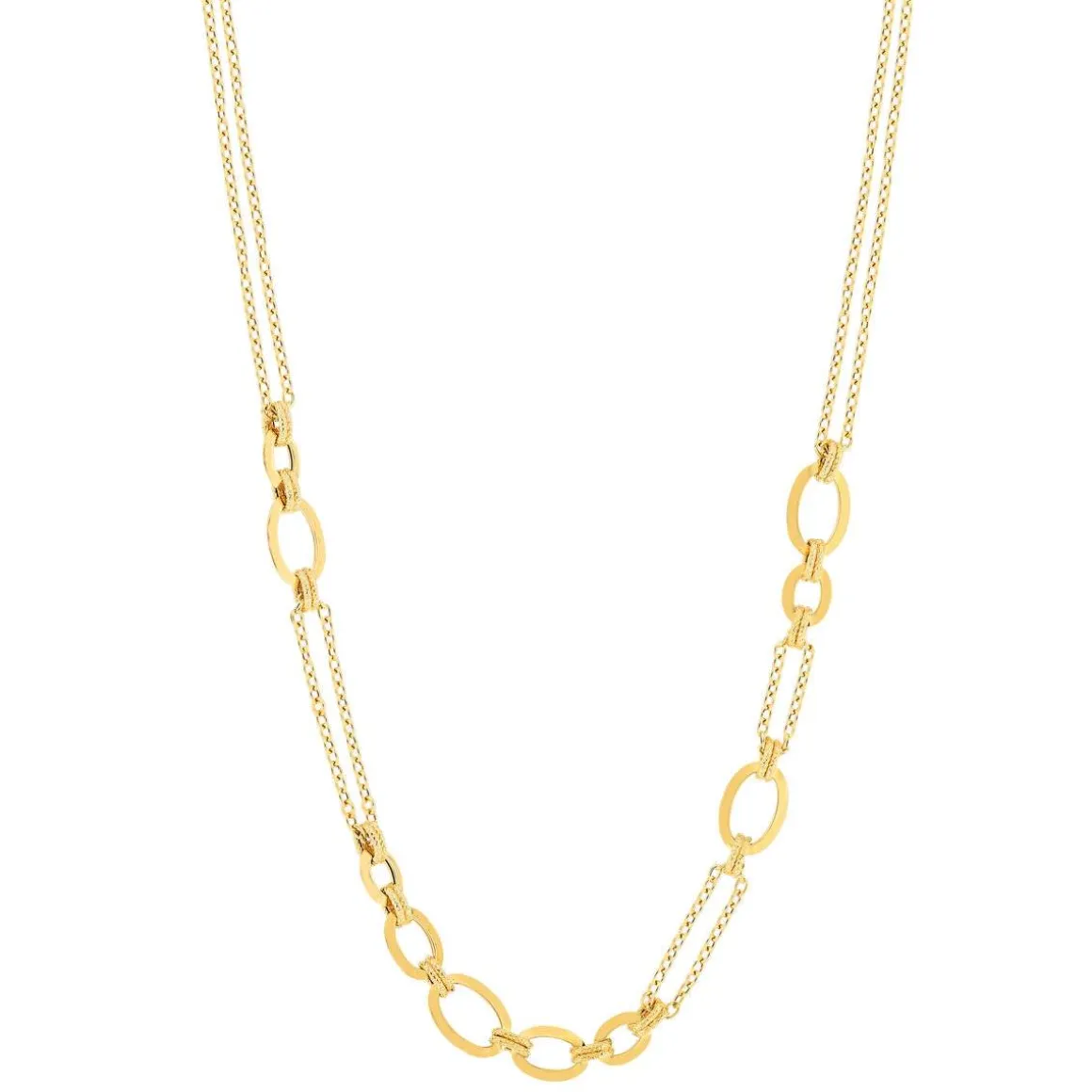 Collier or jaune 375 45cm