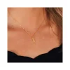 Collier or 375 jaune coeur 45 cm