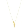Collier or 375 jaune fleur 45 cm