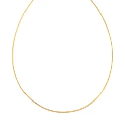 Collier or 375 jaune maille oméga 42 cm