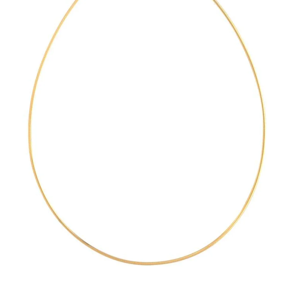 Collier or 375 jaune maille oméga 42 cm