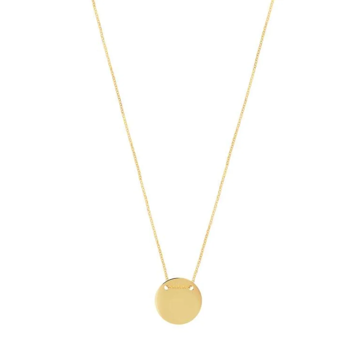 Collier or 375 jaune médaille 42 cm