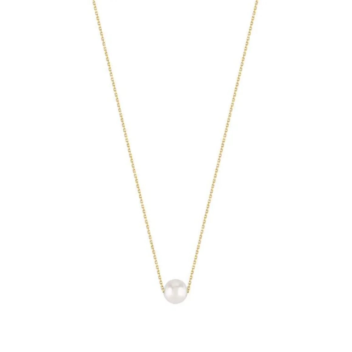 Collier or 375 jaune perle de culture de Chine 42 cm