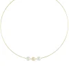 Collier or 375 jaune perles de culture de Chine 42 cm