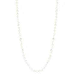 Collier or 750 jaune perles de culture de Chine 50 cm