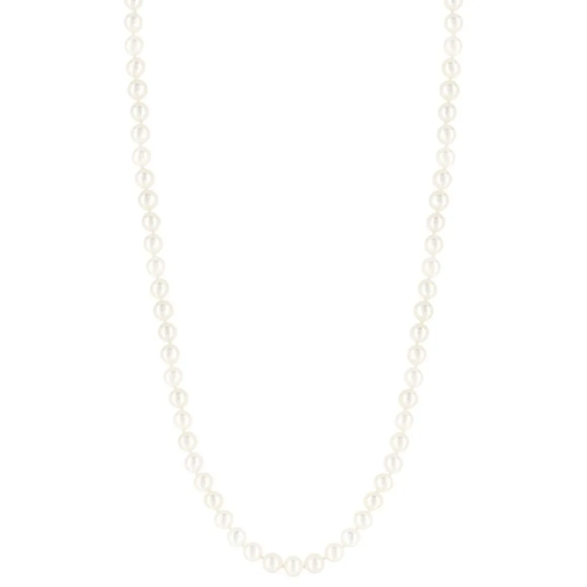 Collier or 750 jaune perles de culture de Chine 50 cm