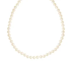Collier or 750 jaune perles de culture de Chine 45cm