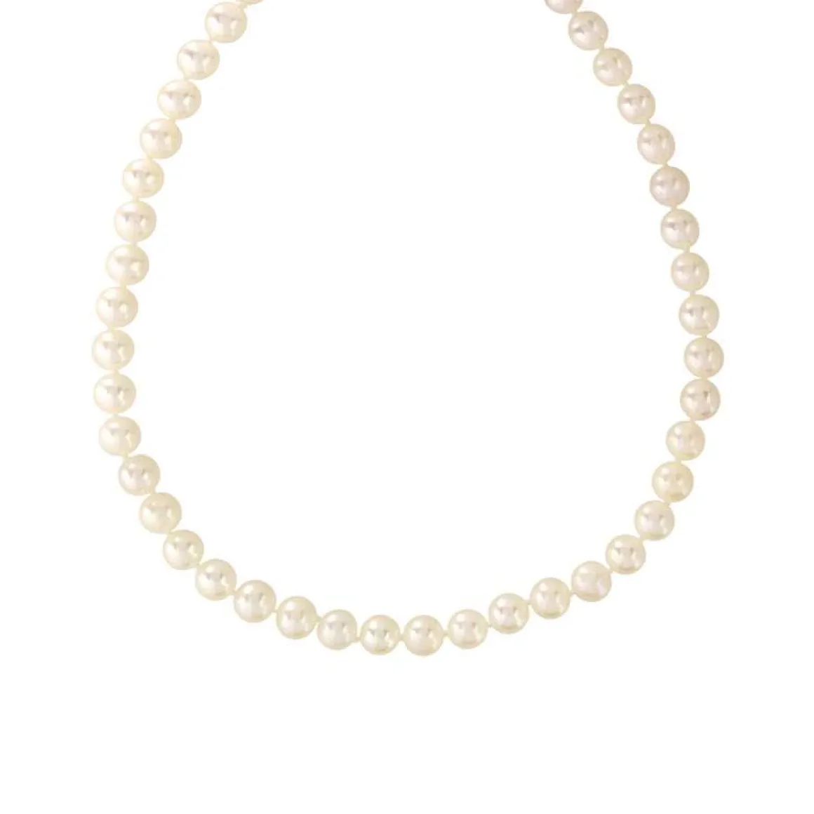 Collier or 750 jaune perles de culture de Chine 45 cm