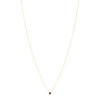 Collier or 375 jaune rubis 0.22ct 45cm