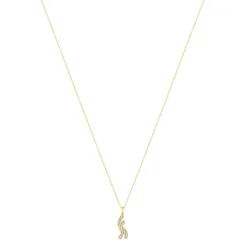 Collier or 375 2 tons diamants 42 cm