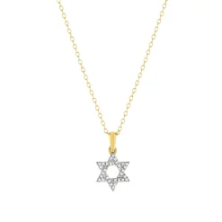 Collier or 375 2 tons diamants 45 cm