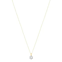 Collier or 375 2 tons diamants 45 cm