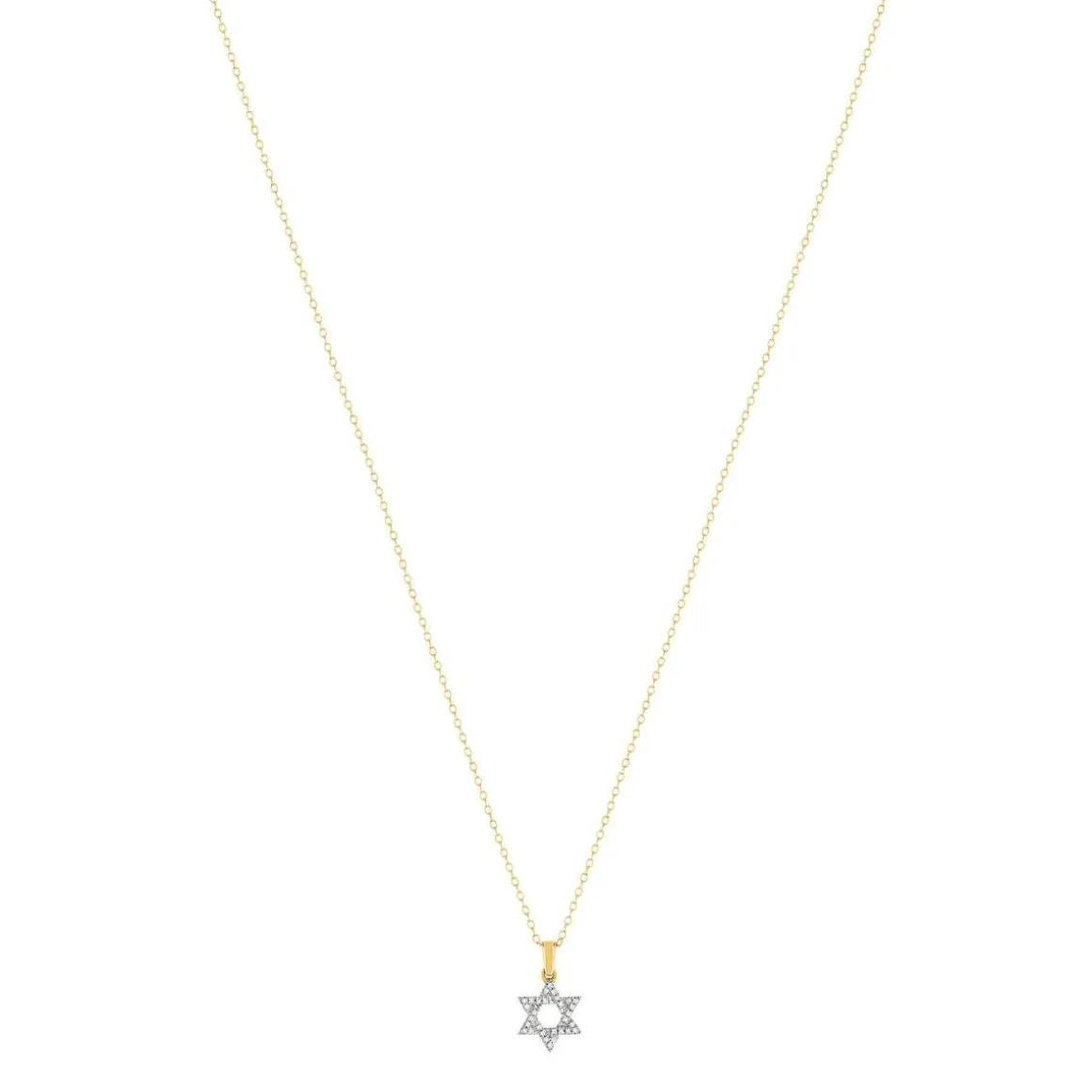 Collier or 375 2 tons diamants 45 cm