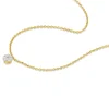 Collier or 750 2 tons diamants  0.1 ct 42cm