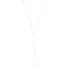 Collier or 375 2 tons, diamants. Longueur 45 cm.