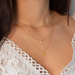Collier plaqué or 38 à 42 cm